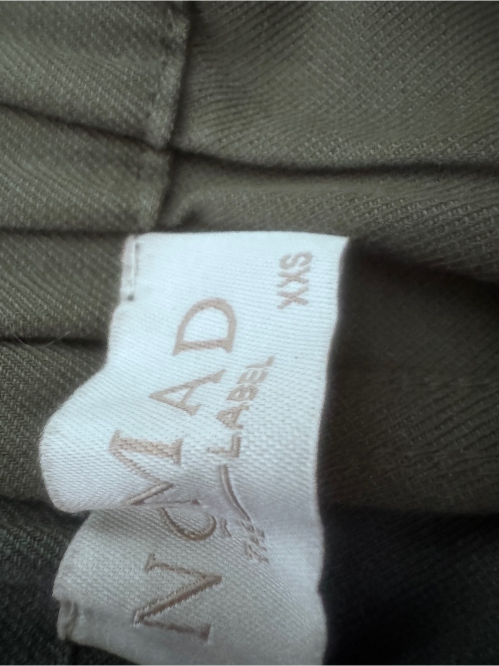 Nomad the Label Linen Blend Crusoe Cargo Pant Green Olive US2 - Picture 5 of 10